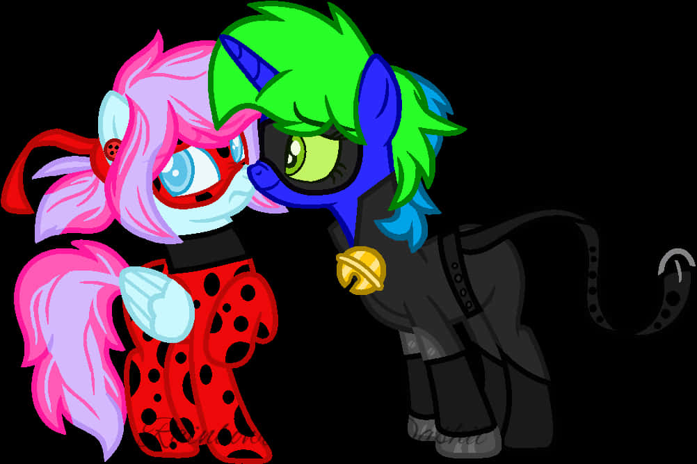 Miraculous Ladybug Inspired Ponies PNG