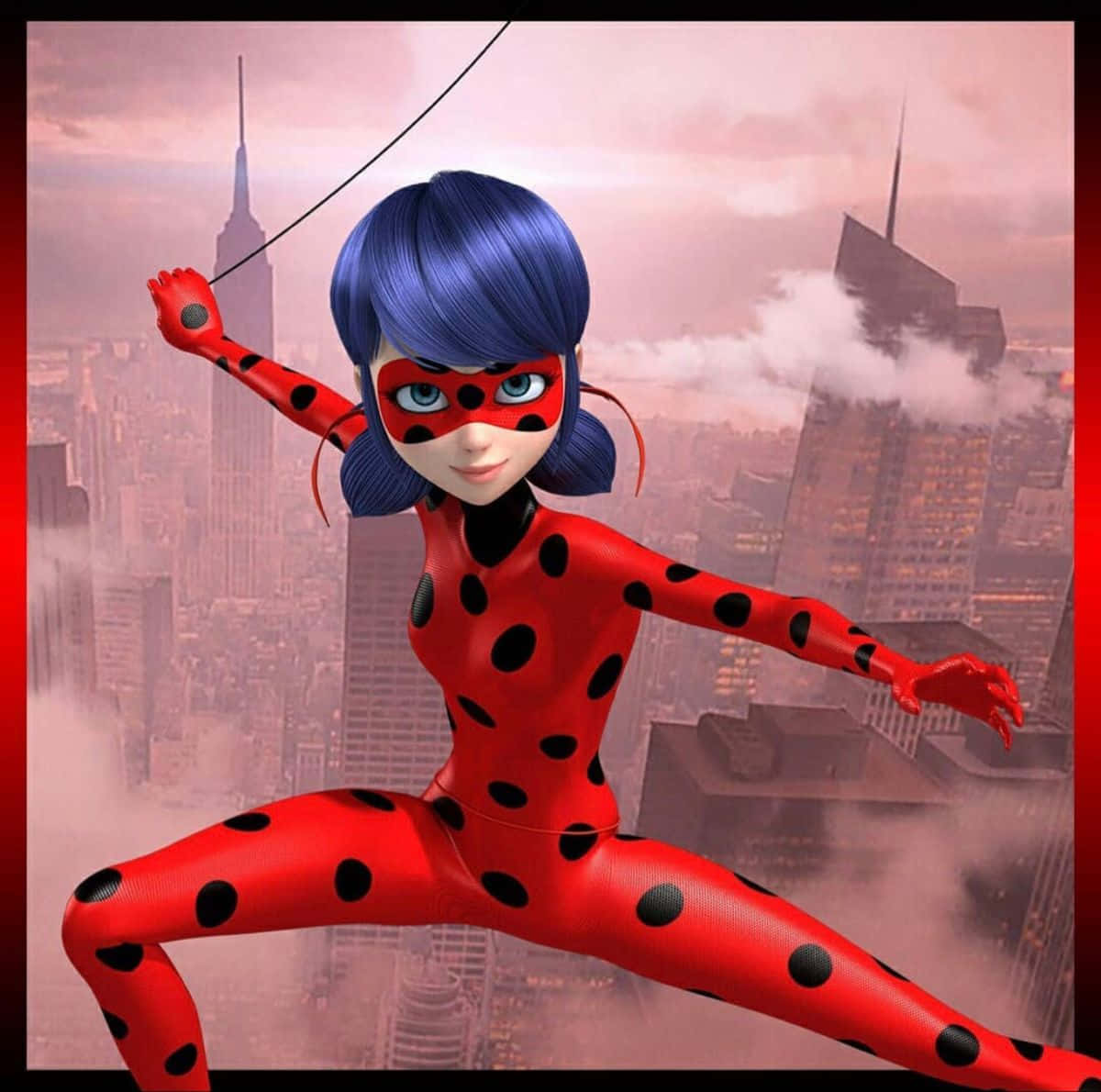 Føldig Styrket Med Miraculous Ladybug-superhelte!