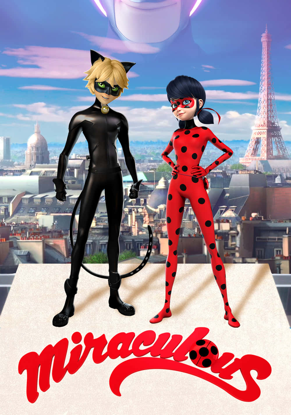 Ladybug and Cat Noir saving Paris