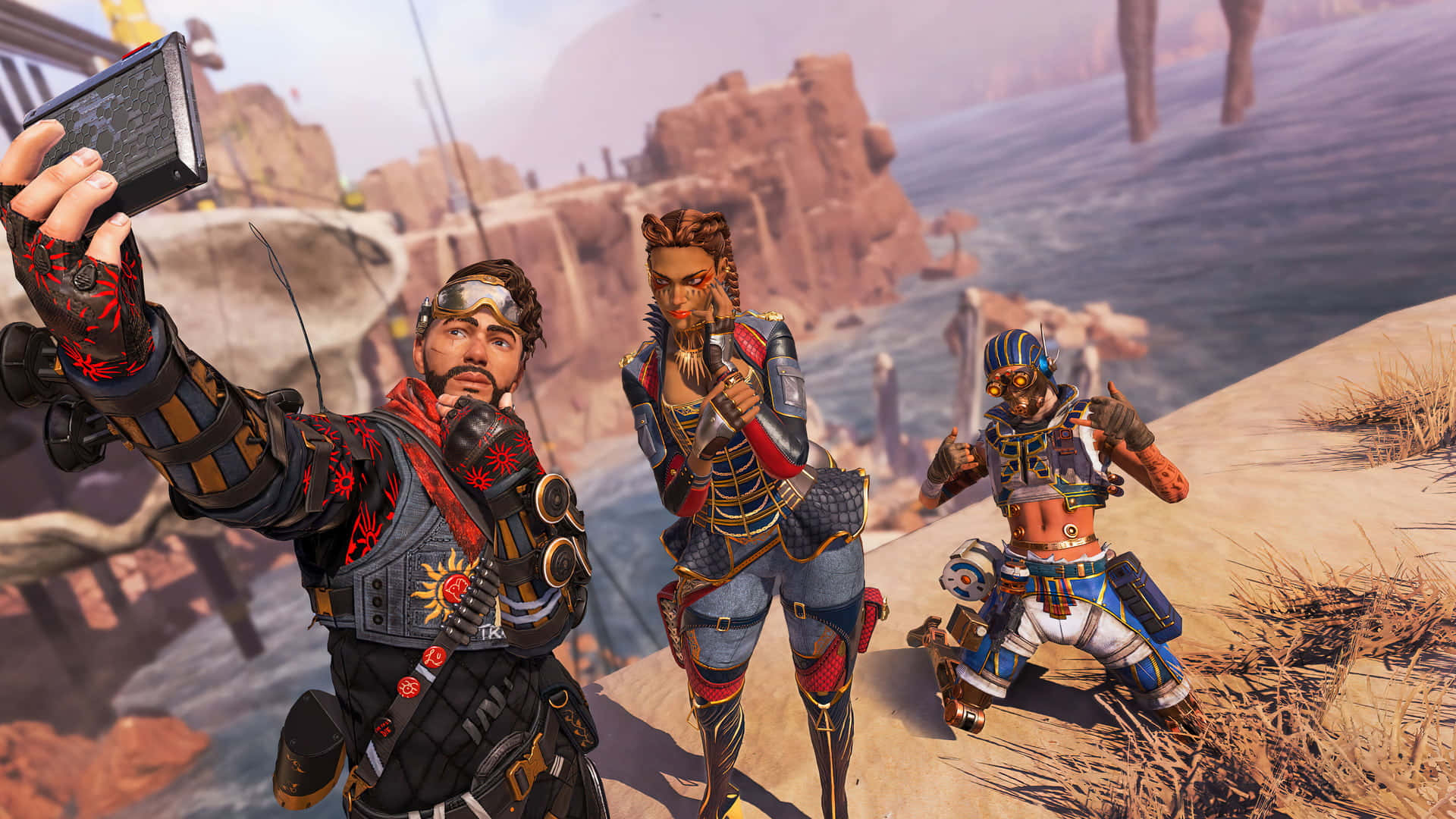 Mirage Striking A Pose In Apex Legends Wallpaper