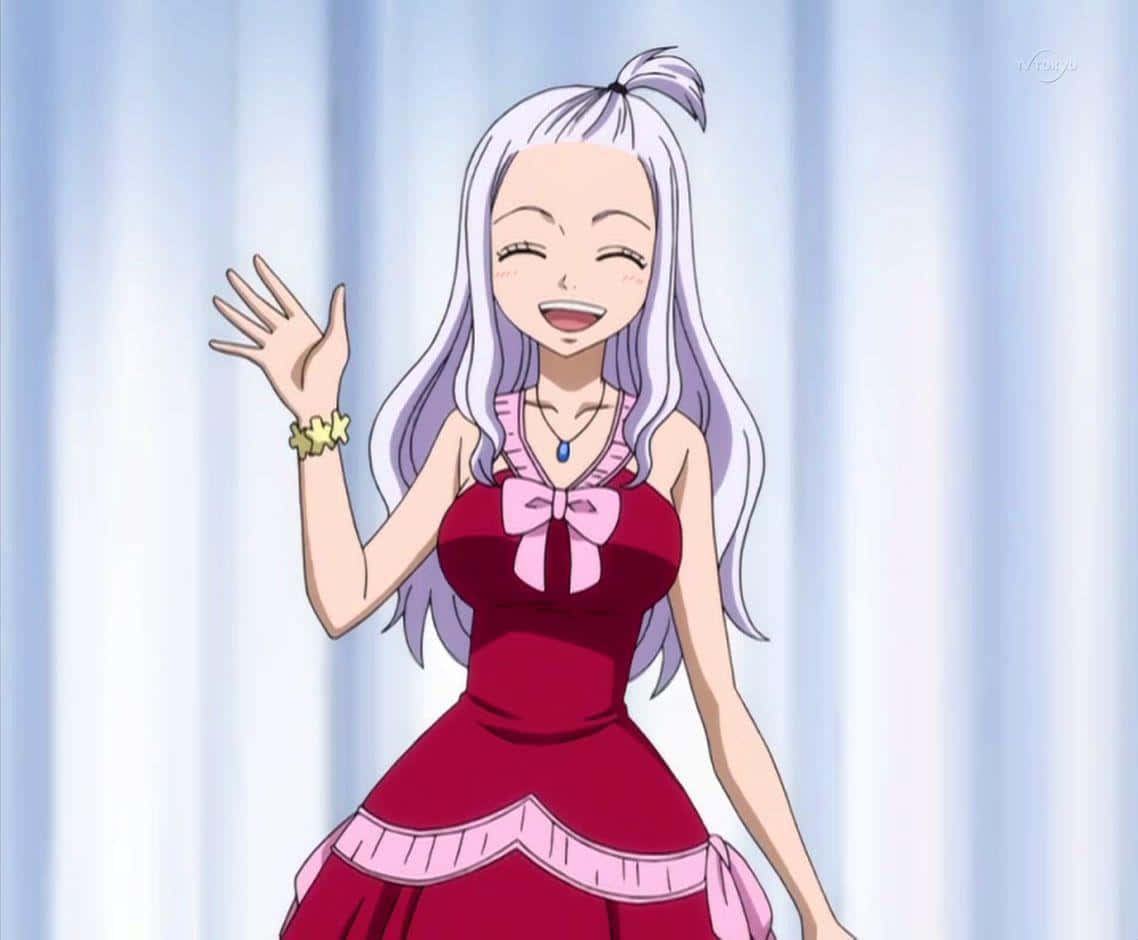 Mirajane Strauss posing in her iconic outfit Wallpaper