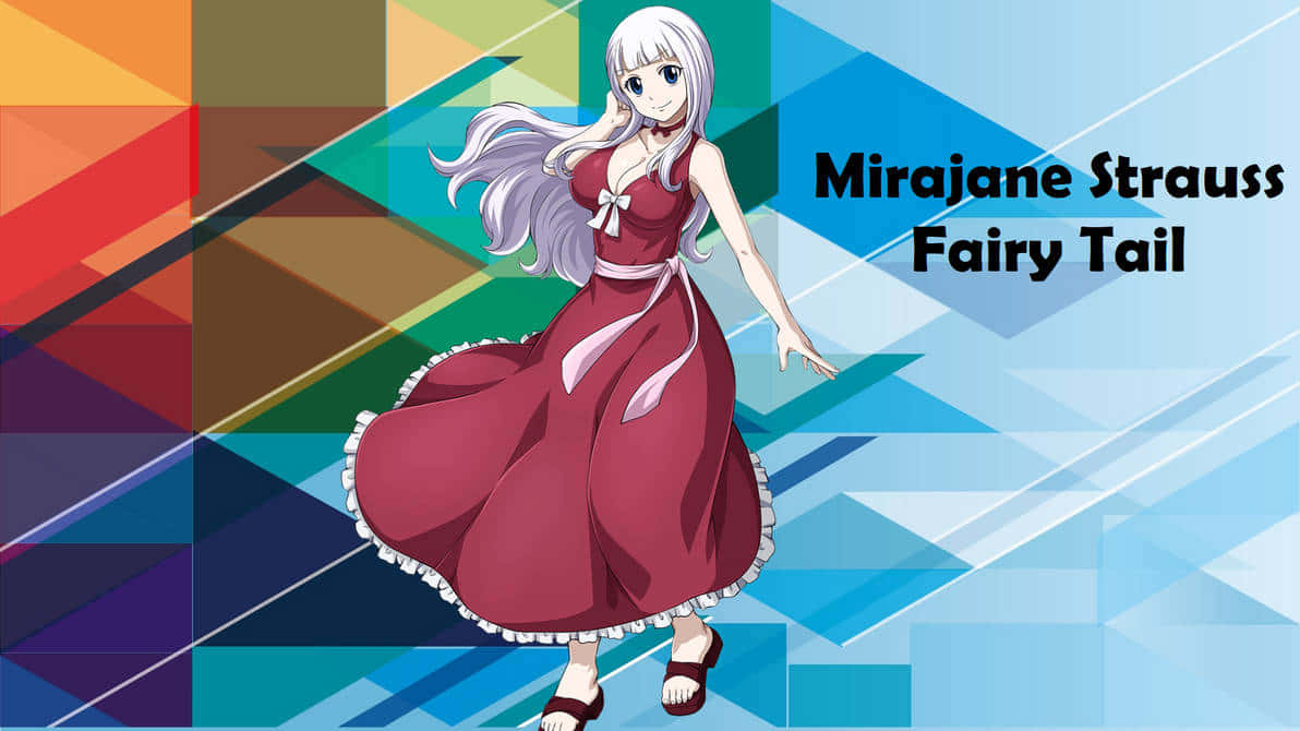 Mirajane Strauss showing her powerful magic in a captivating pose. Wallpaper