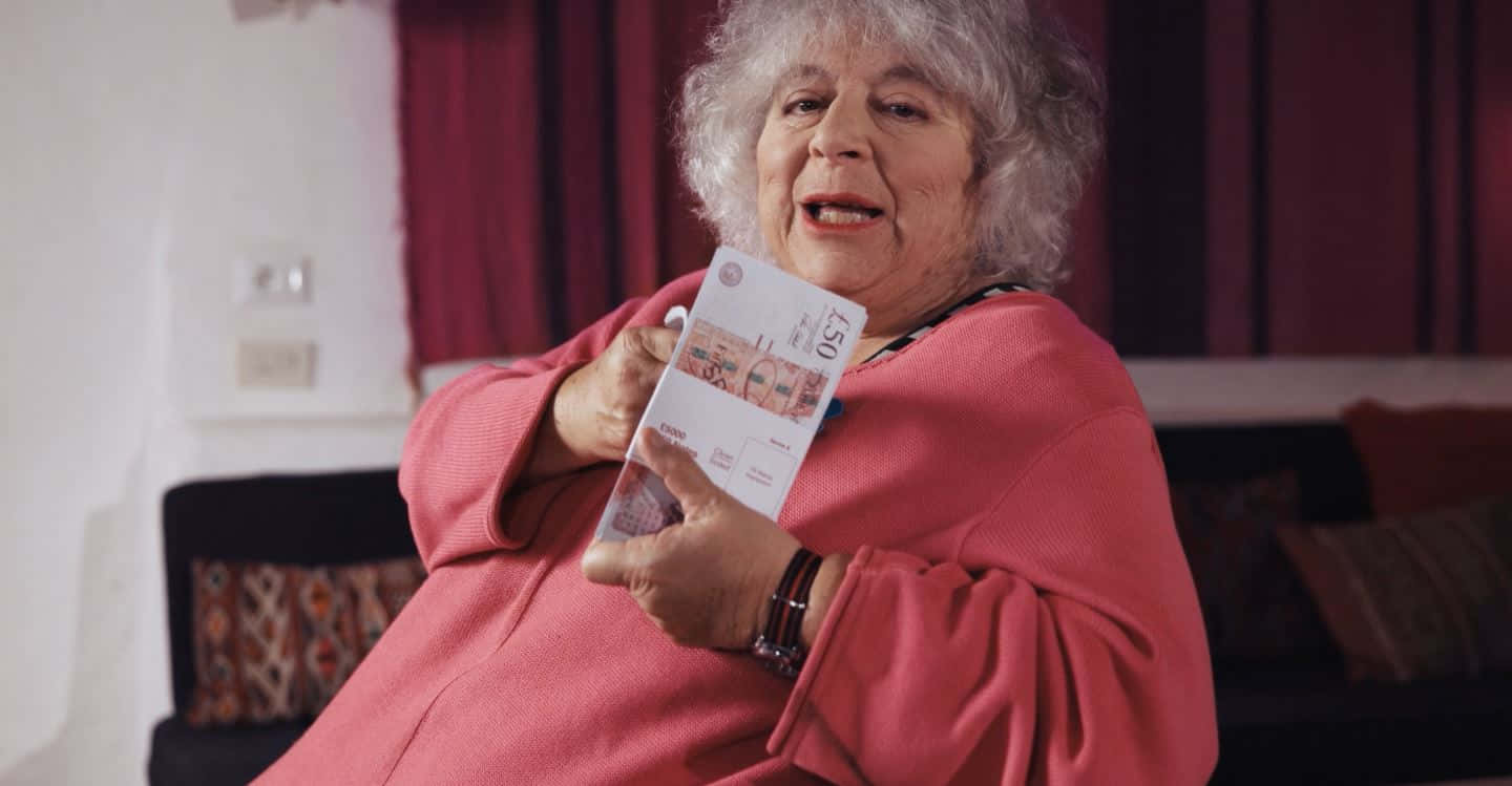 Miriam Margolyes, The British Actress In A Candid Shot. Wallpaper