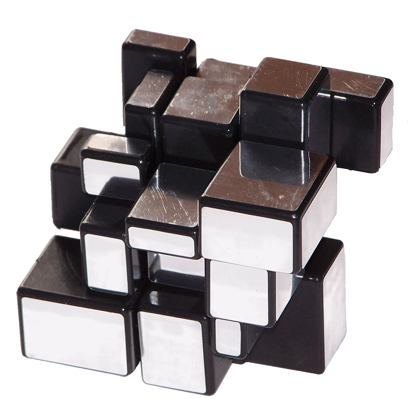 Mirror Cube Puzzle Solved PNG