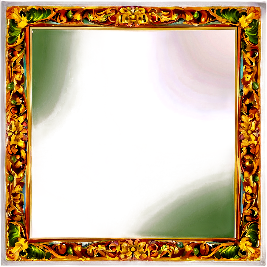 Mirror Frame Design Png Chg66 PNG