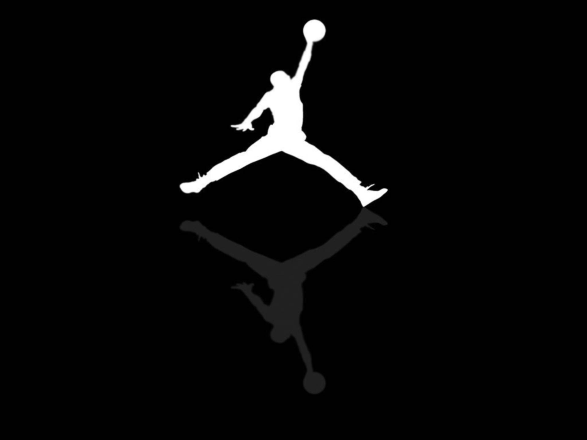 Mirrored Air Jordan Logo Wallpaper
