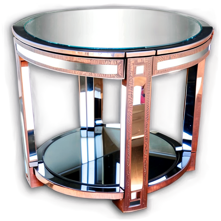 Mirrored Side Table Png 2 PNG