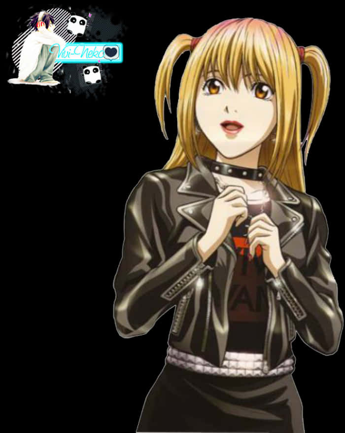 Misa_ Amane_ Death_ Note_ Anime_ Character PNG