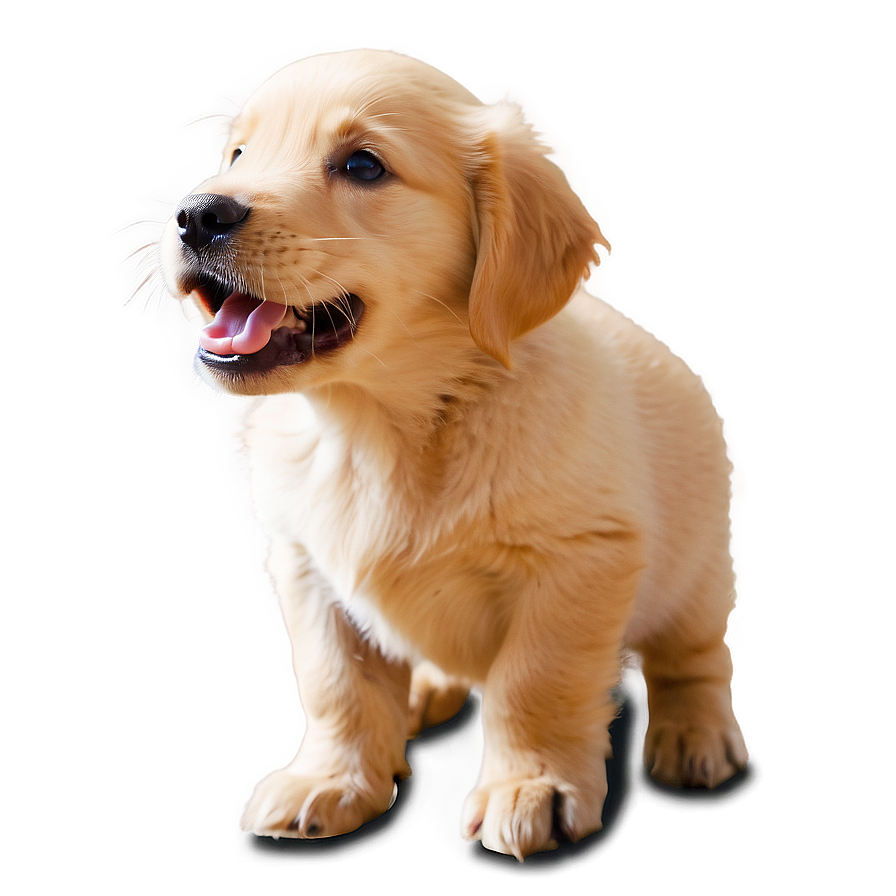 Mischievous Golden Retriever Puppy Png 06252024 PNG