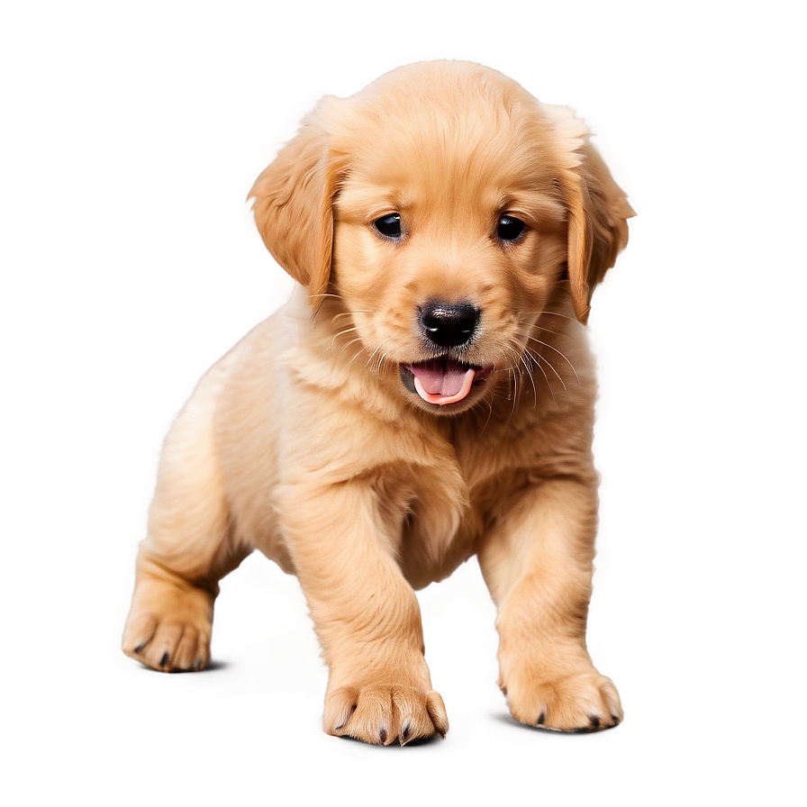 Mischievous Golden Retriever Puppy Png 3 PNG