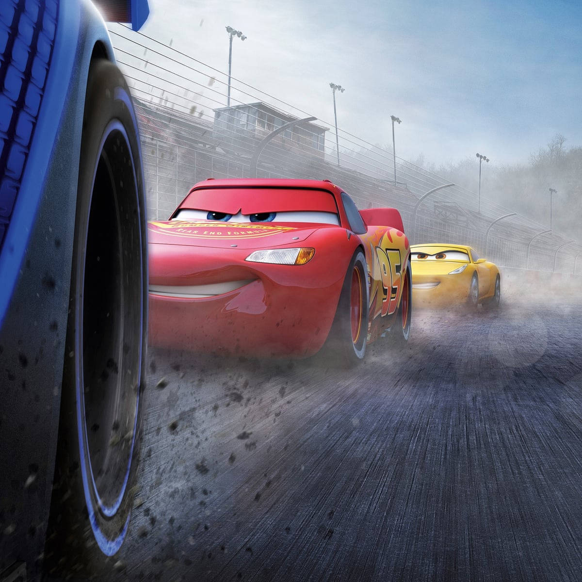 Udspekuleret Lightning McQueen Cars 3 mønster. Wallpaper