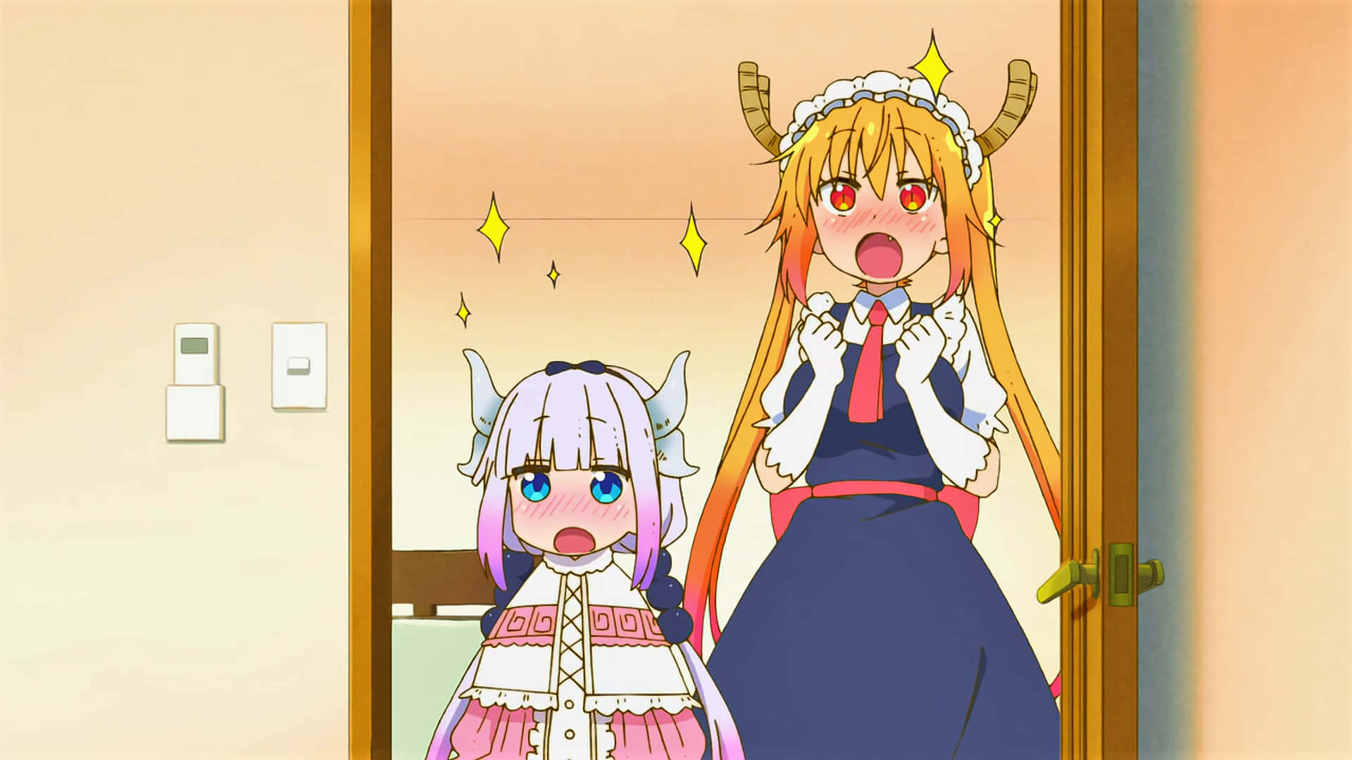 "Welcome to Miss Kobayashi's Dragon Maid!" Wallpaper