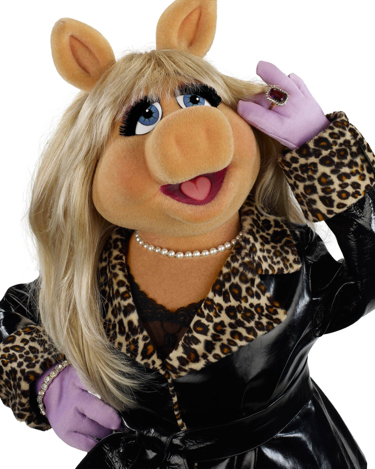 Miss Piggy In Leather Jacket