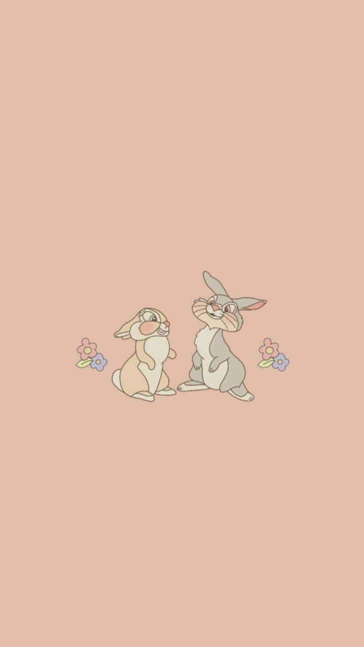 Enchanting Illustration of Miss Rabbit Wallpaper