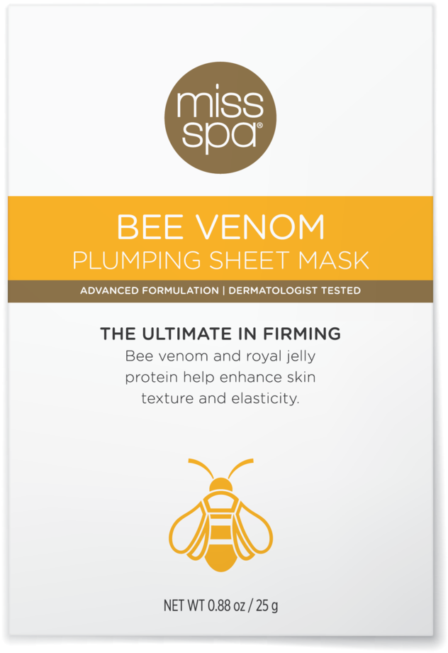 Miss Spa Bee Venom Sheet Mask Packaging PNG