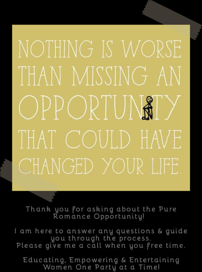 Missed Opportunity Stickman Poster PNG