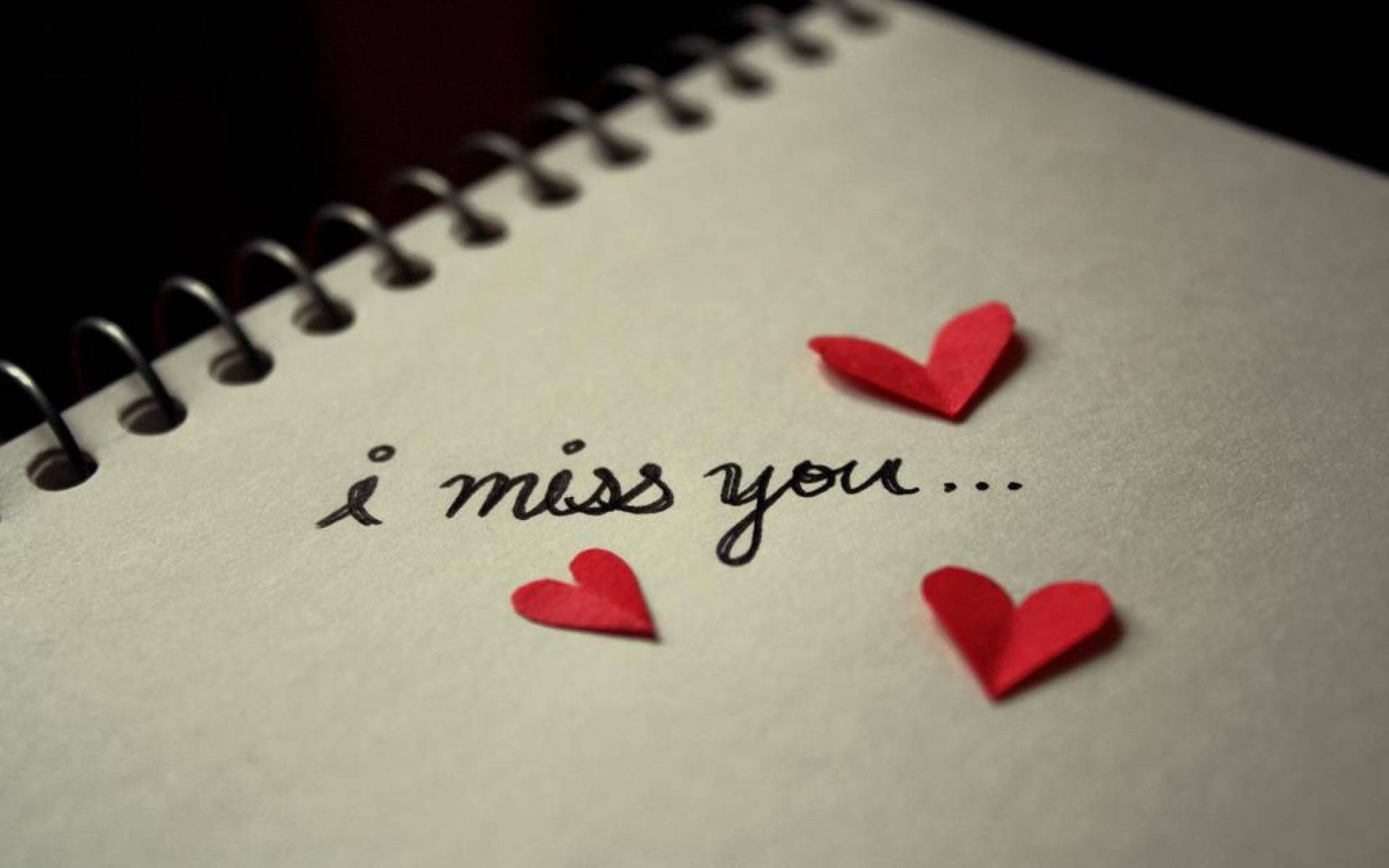 Missing You Notebook Wallpaper
