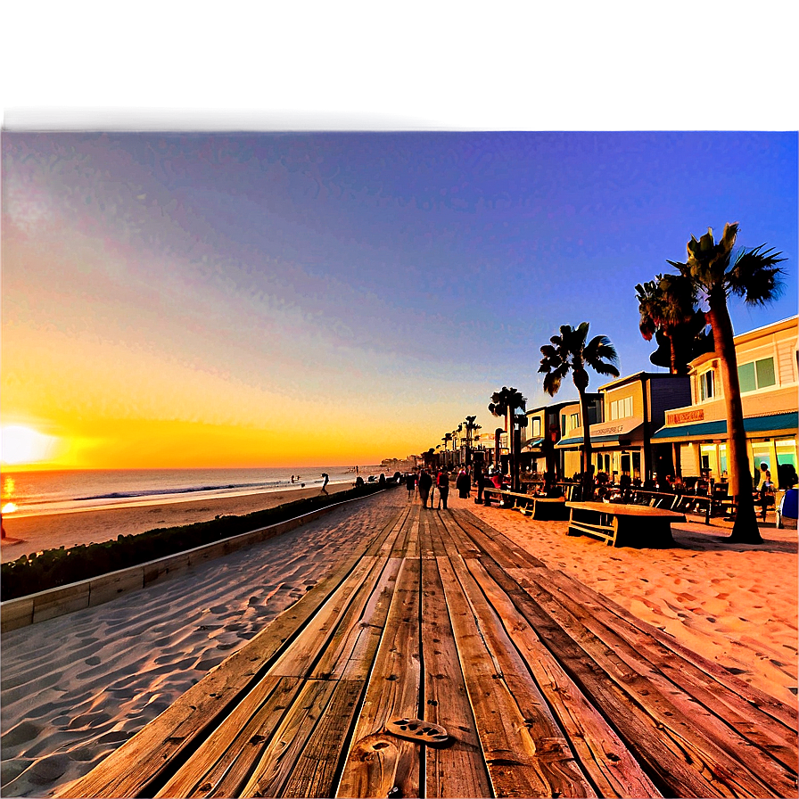 Mission Beach San Diego Boardwalk Png Upq20 PNG