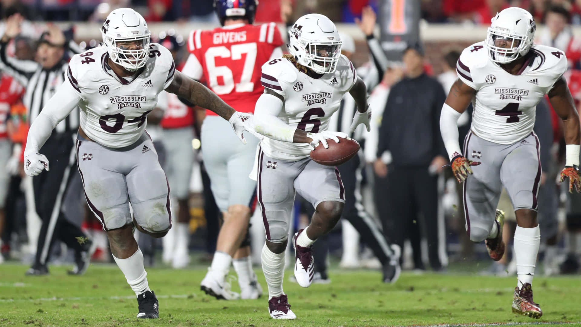 Mississippi State Football Actie Achtergrond