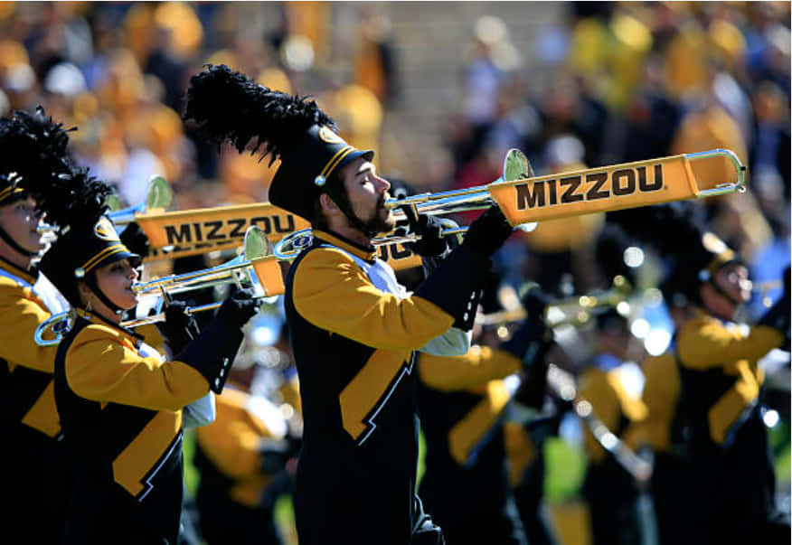 Missouri Tigers Band Perform At The Game University Of Missouri Wallpaper