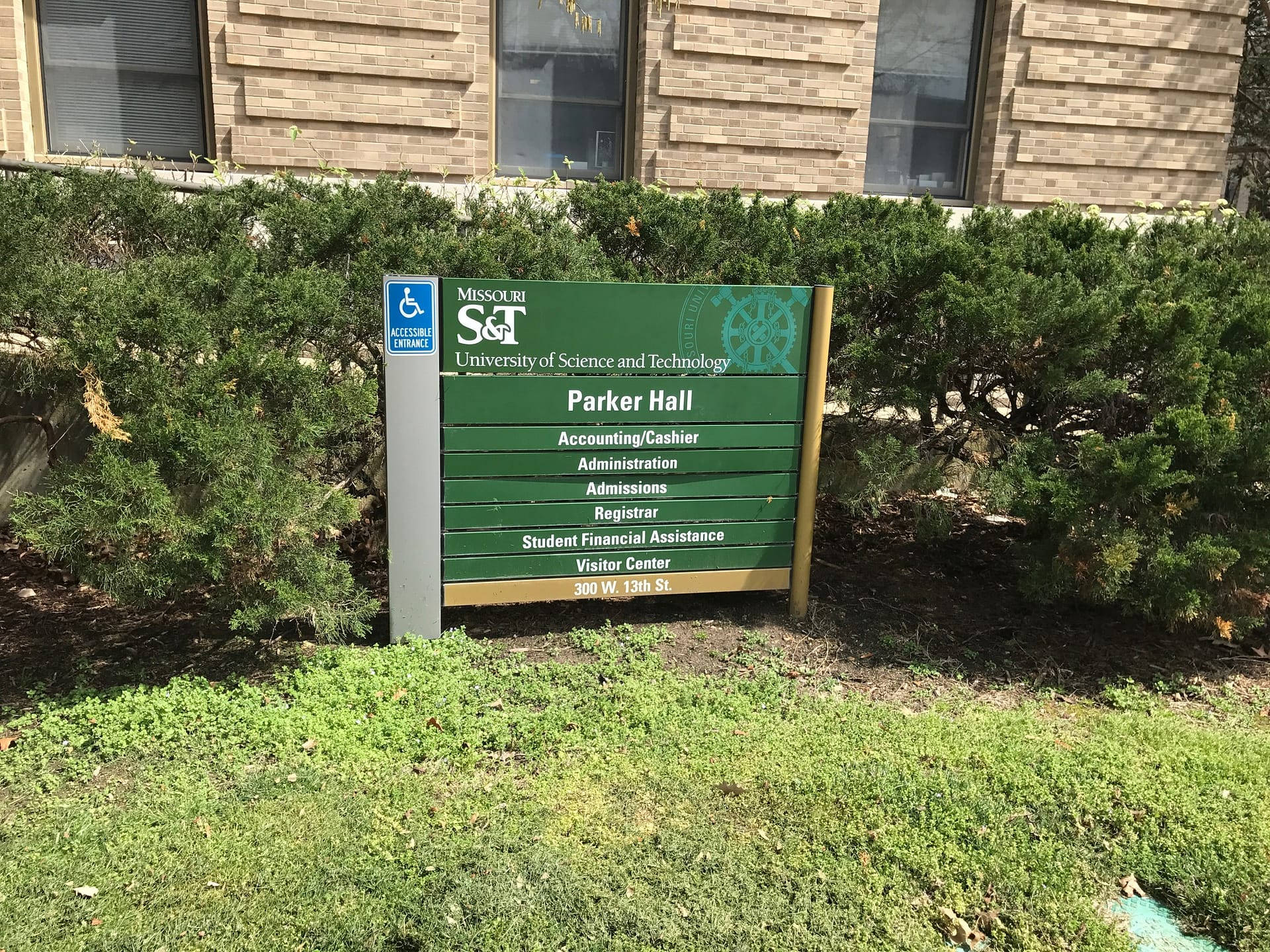 Missouri University Of Science And Technology Parker Hall Sign Wallpaper