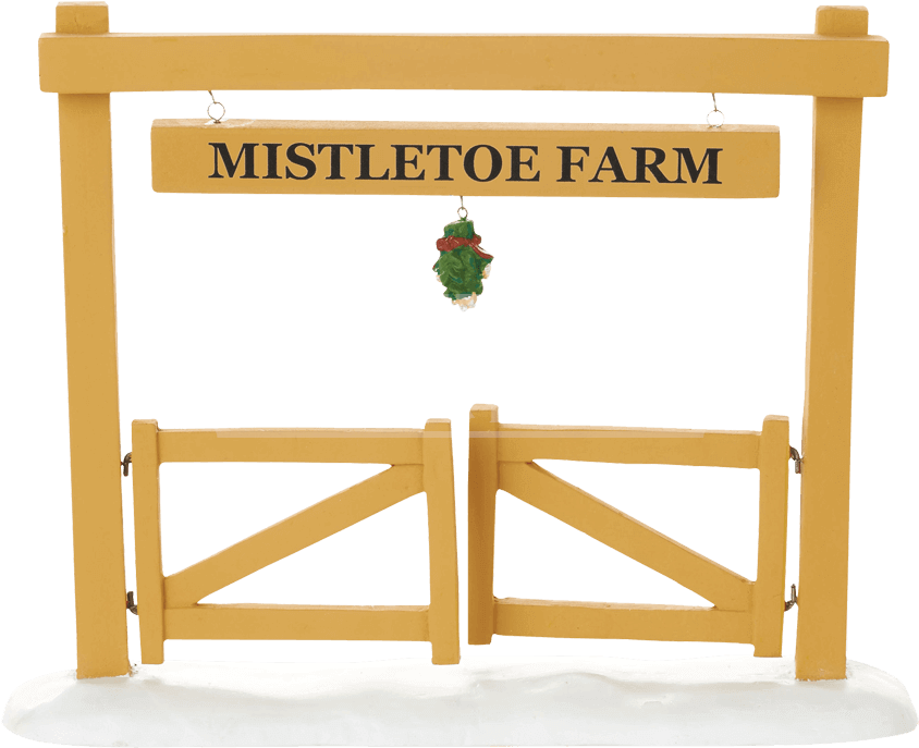 Mistletoe Farm Medieval Collectibles Sign PNG