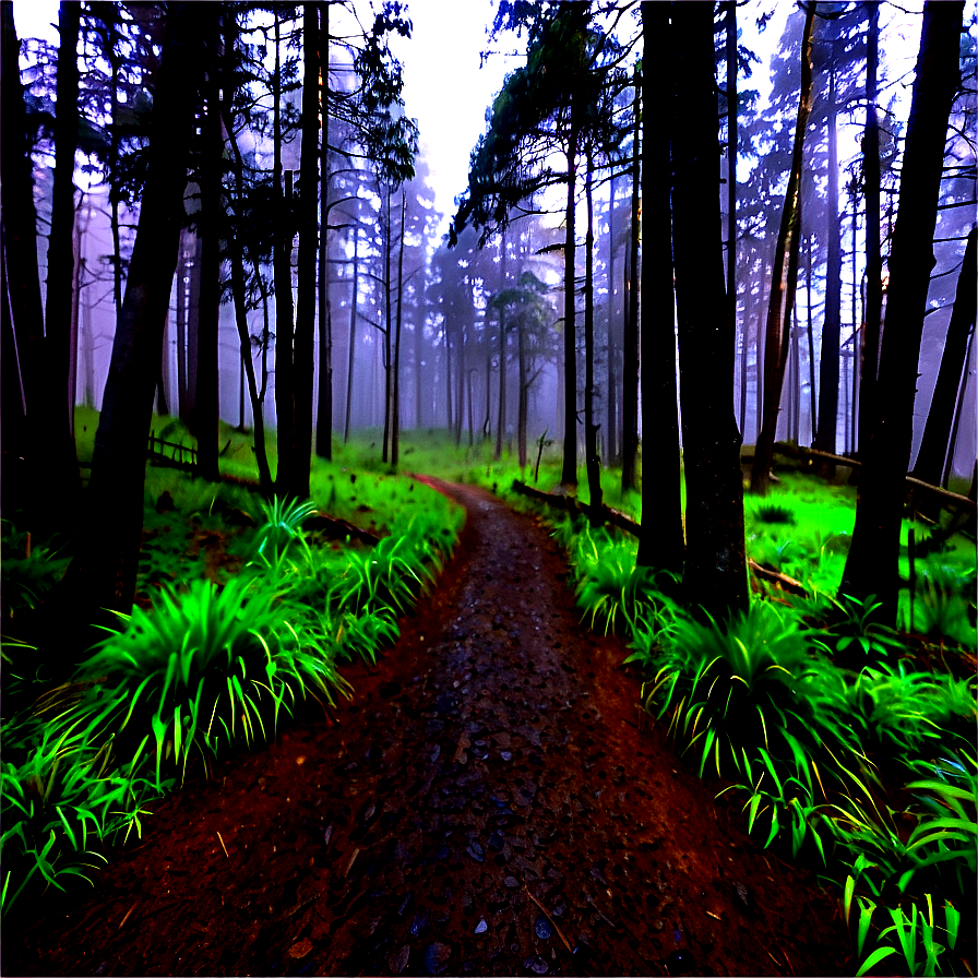 Misty Forest Trail Png Aqa PNG