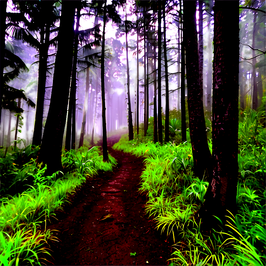 Misty Forest Trail Png Mng43 PNG