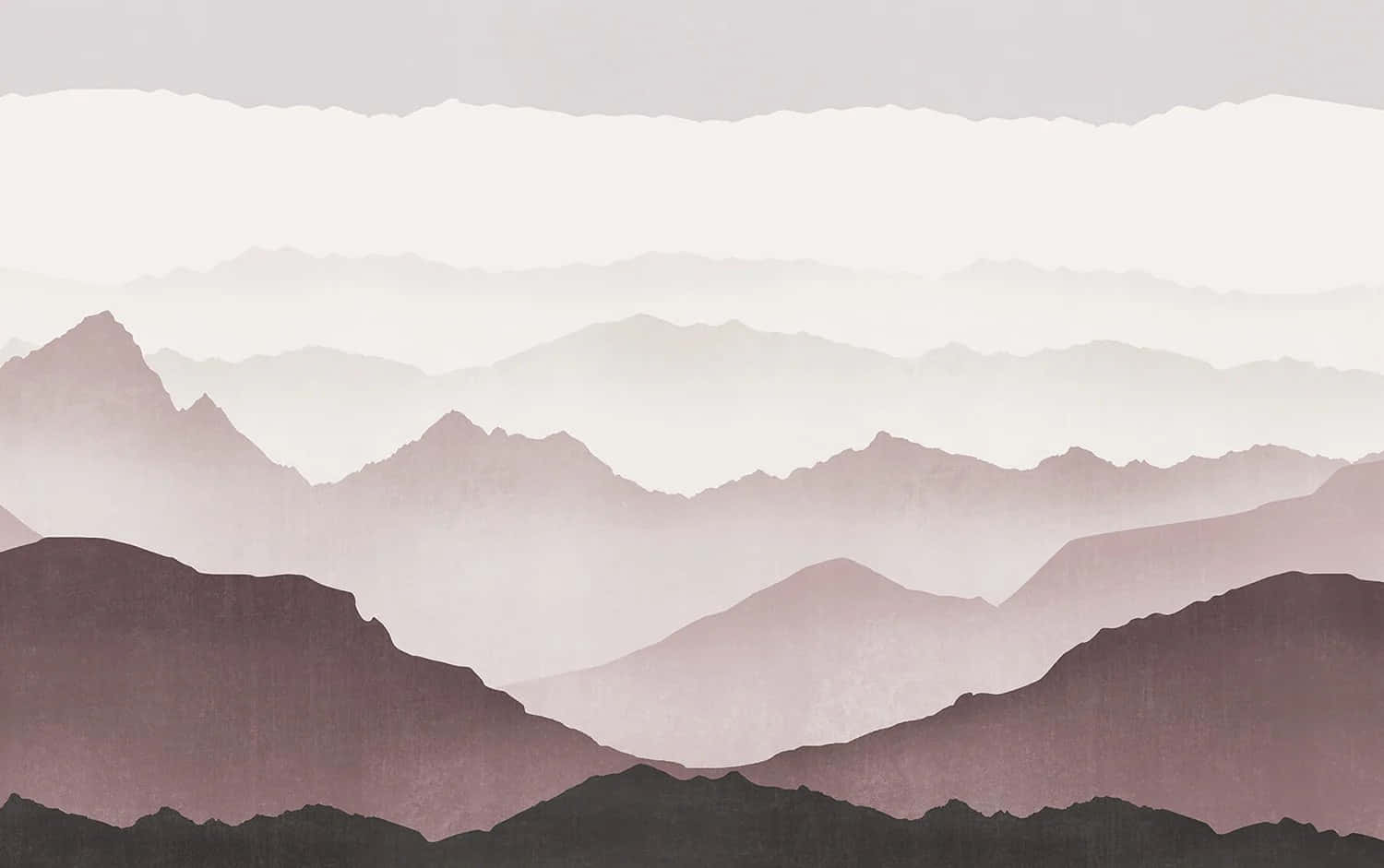Misty Mountain Layers Mural Wallpaper