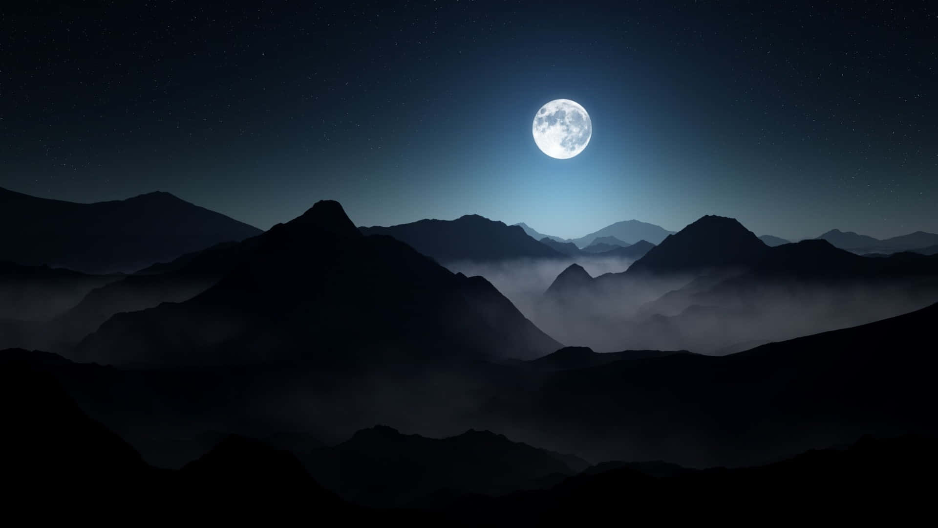 Misty Mountain Moon Night.jpg Wallpaper