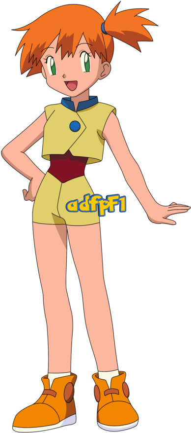 Misty Pokemon Character Standing PNG
