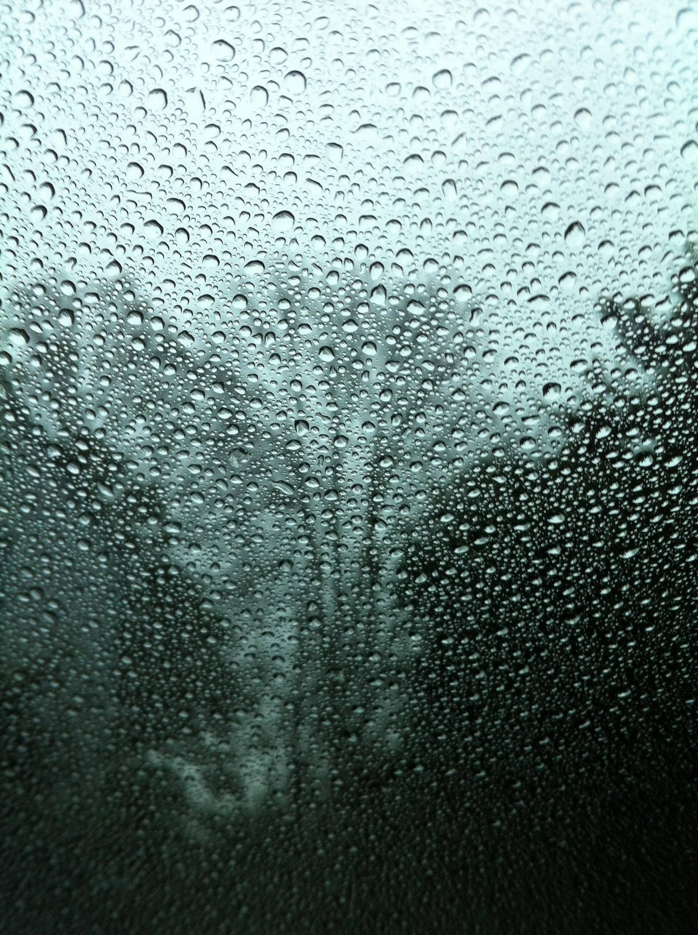 Mistet regndråber på klar glasoverflade Wallpaper