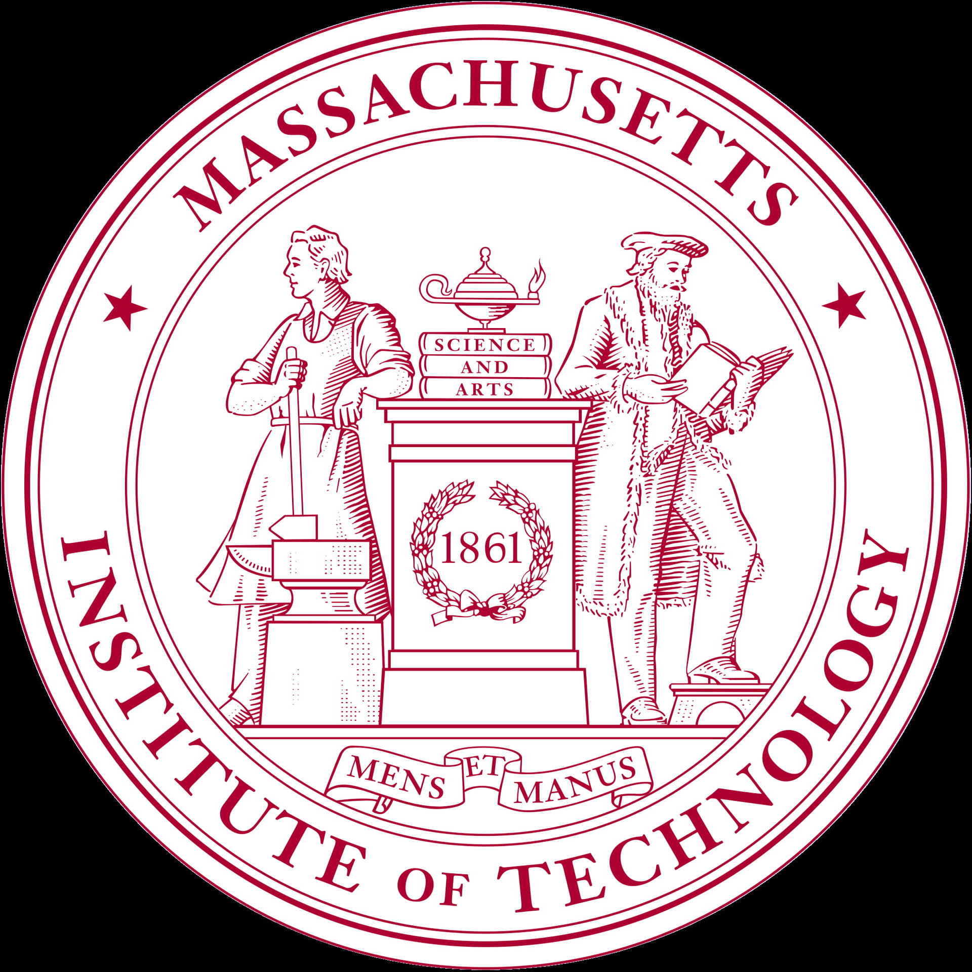 MIT Emblem In Dark Backdrop Wallpaper