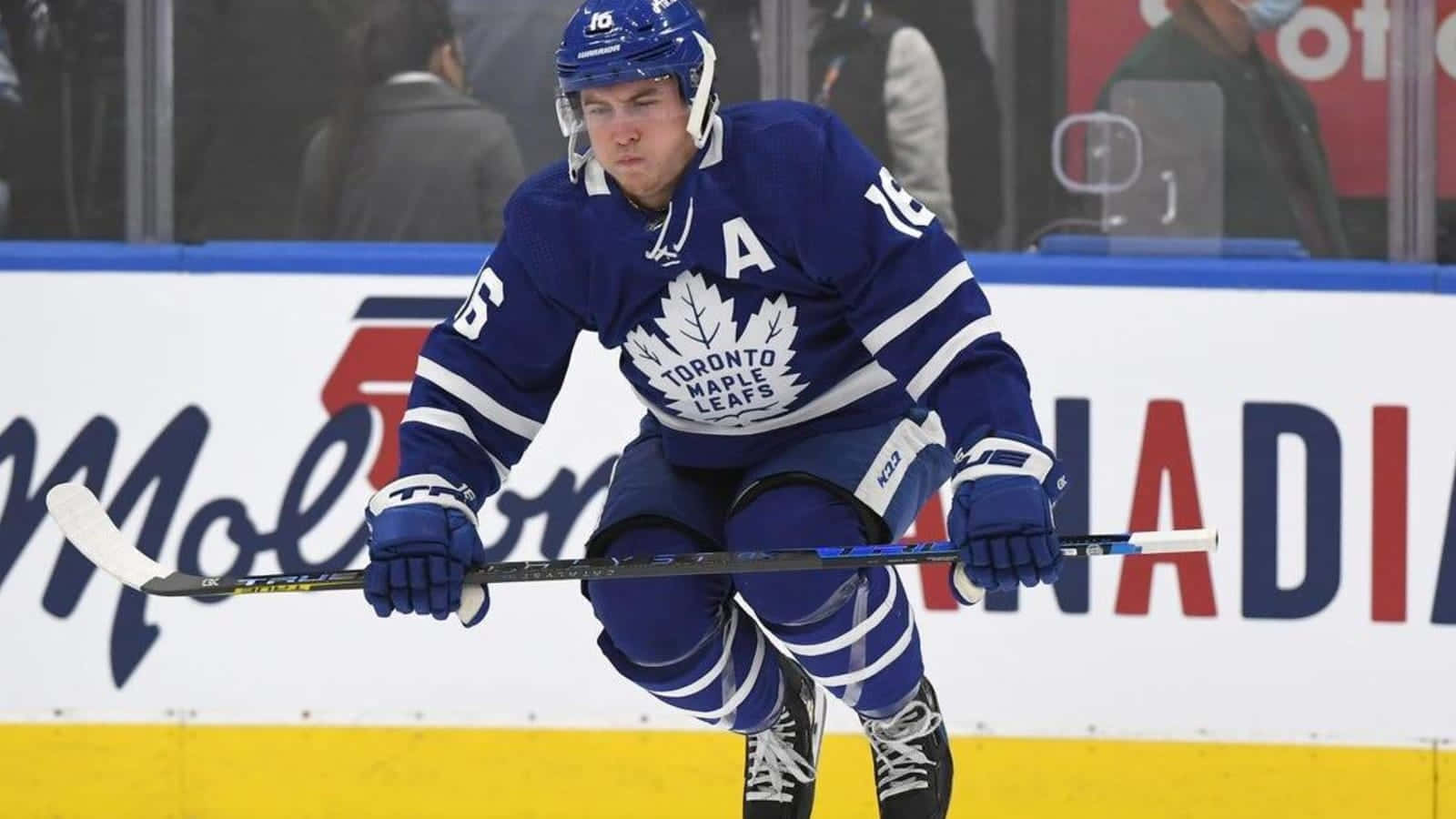 Mitchell Marner Hyping Himself Up Wallpaper