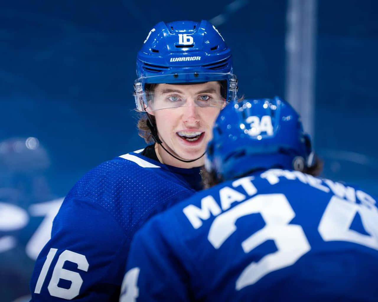 Mitchell Marner In Game Close Up Wallpaper