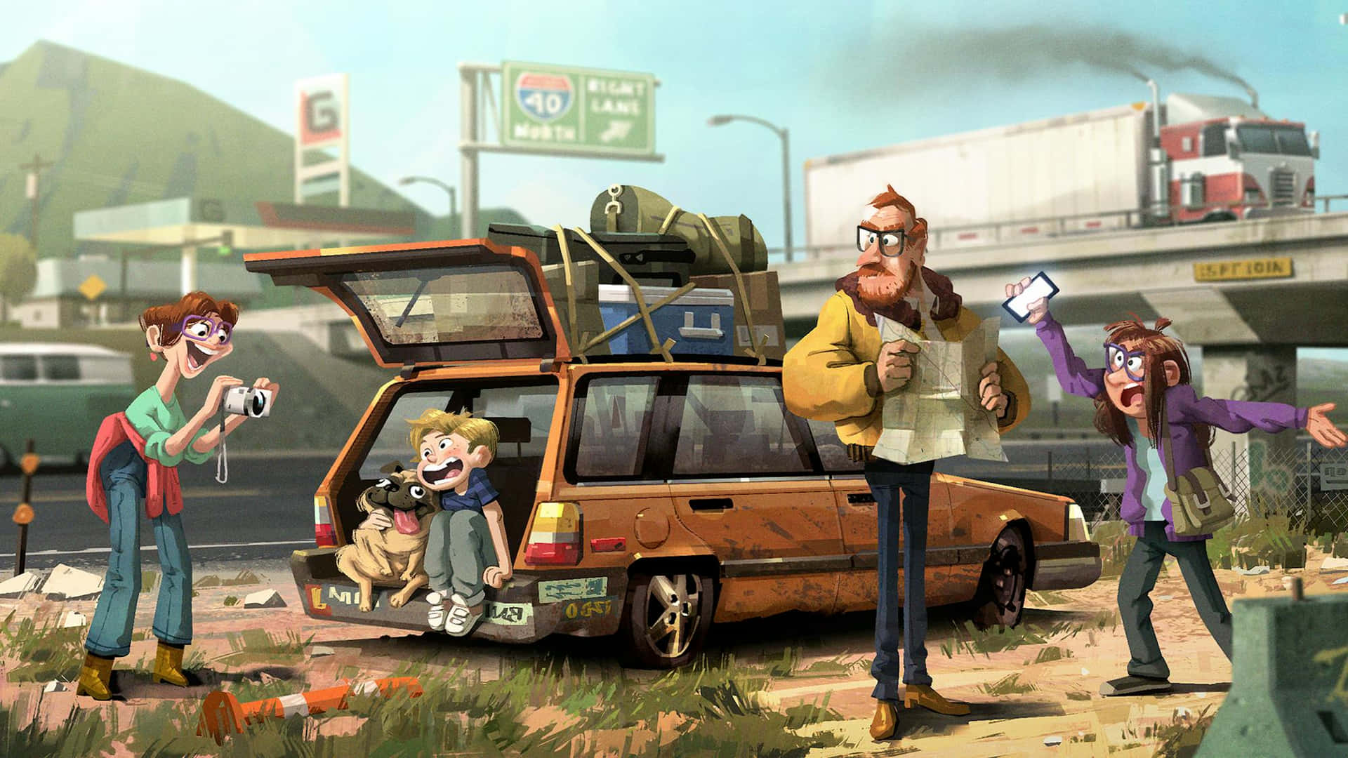 Mitchells Family Road Trip Adventure Wallpaper