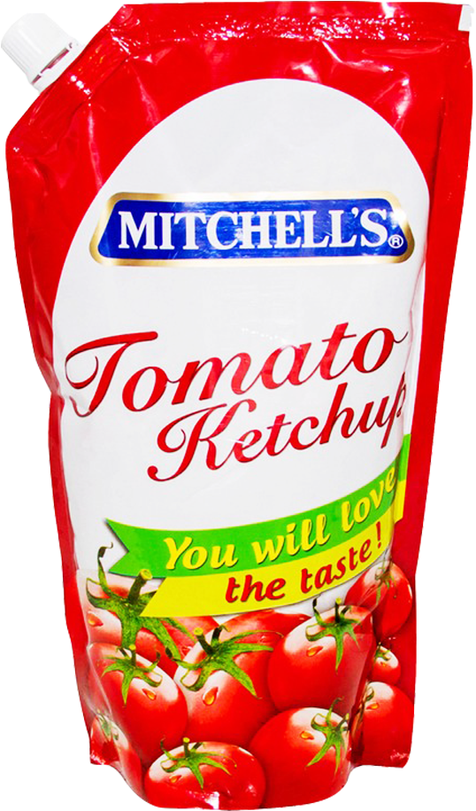 Mitchells Tomato Ketchup Pouch PNG