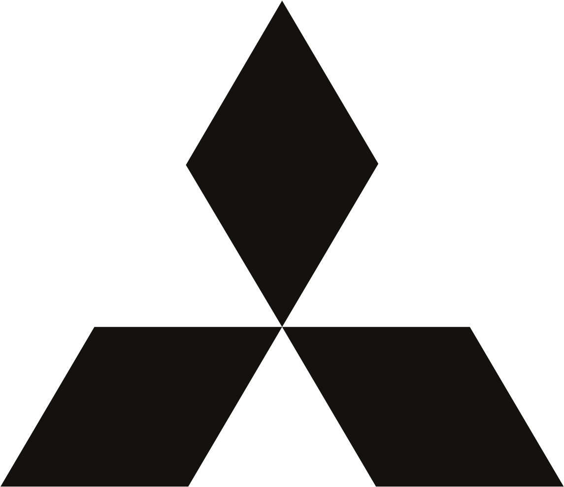 Mitsubishi Logo Blackon Teal Background PNG