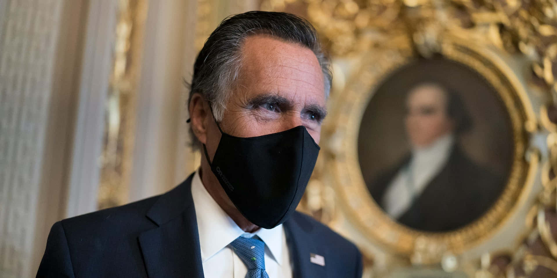 Mitt Romney Wearing Mask Wallpaper