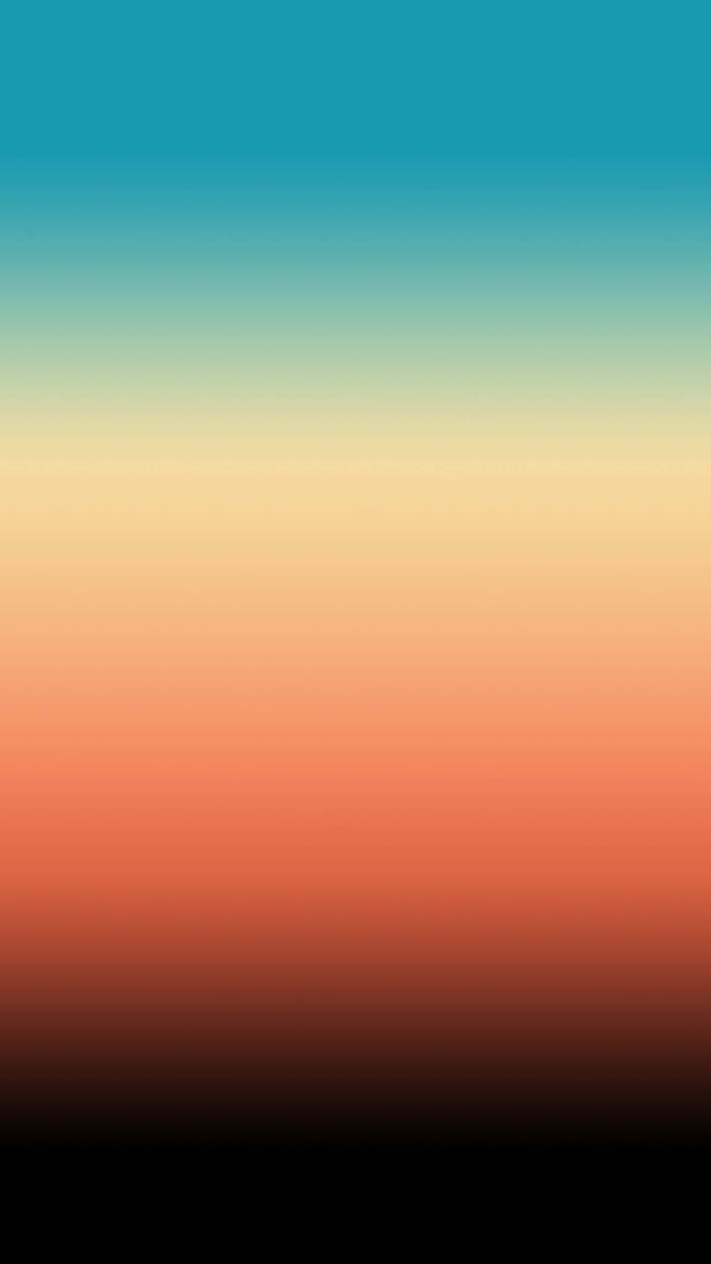 Enfärgstark Solnedgångsbakgrund Med Blå Och Orange Färg