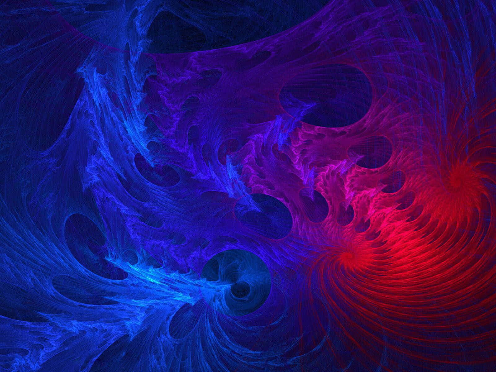 A Blue And Red Swirling Pattern