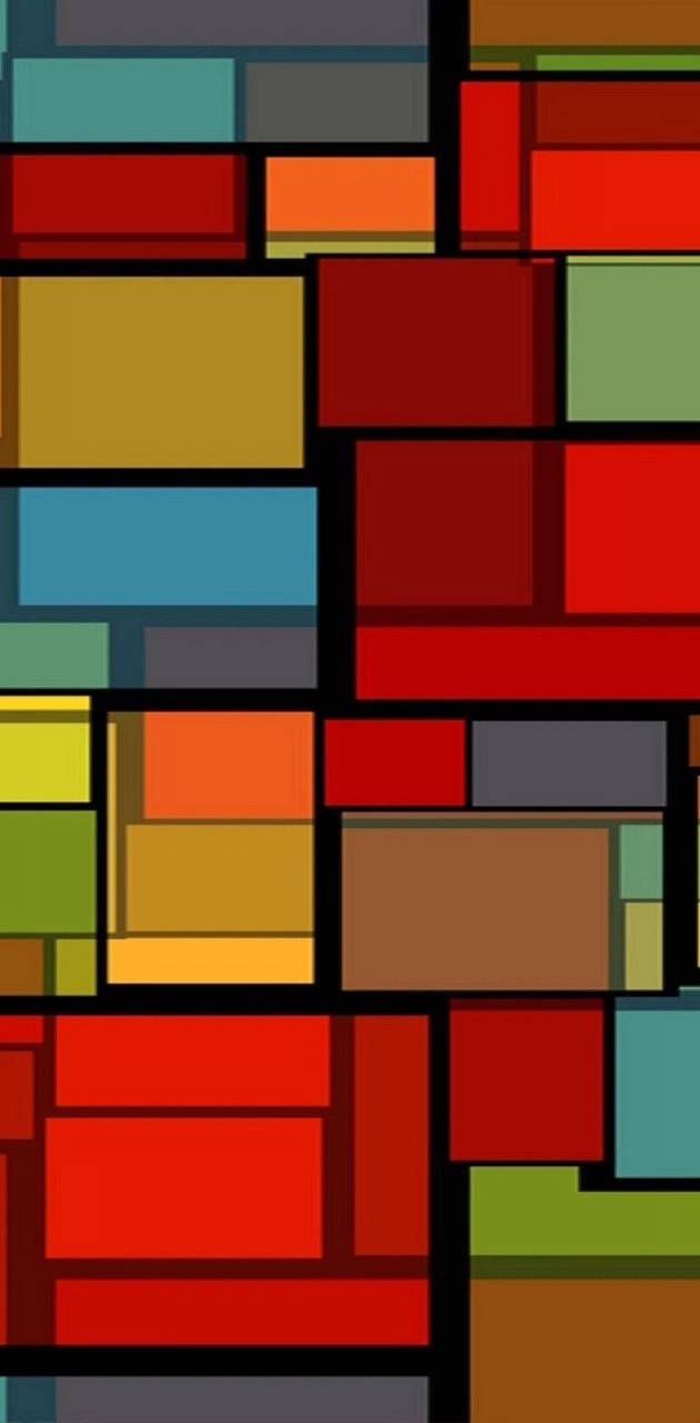 Mix Color Squares Wallpaper