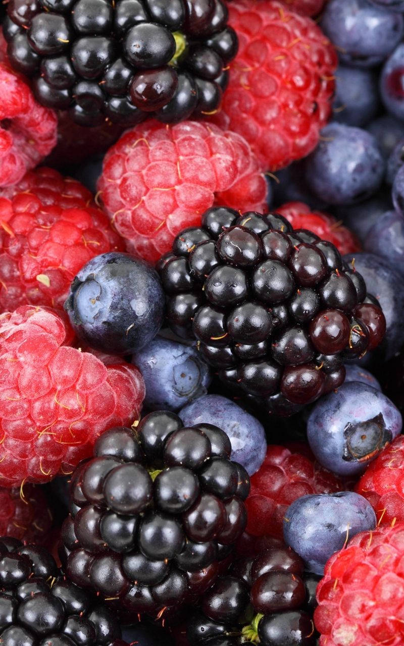 Mix Of Berries Raspberries Wallpaper