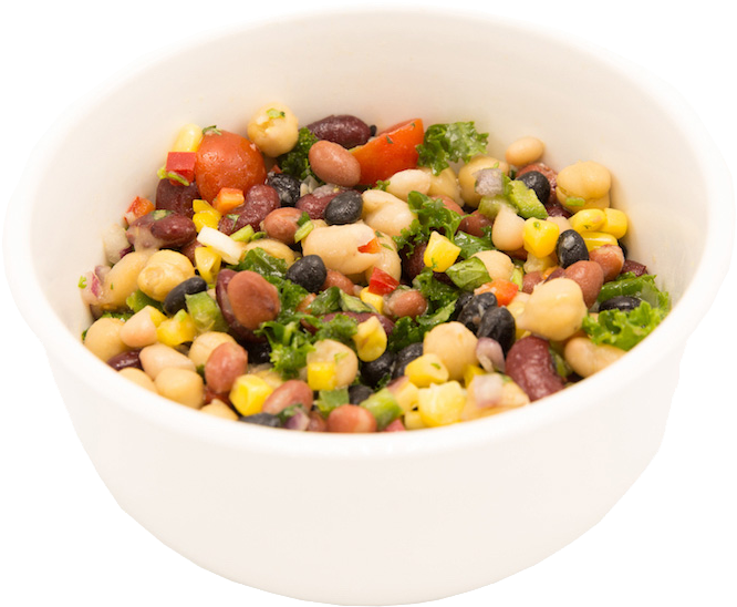 Mixed Bean Salad Bowl PNG