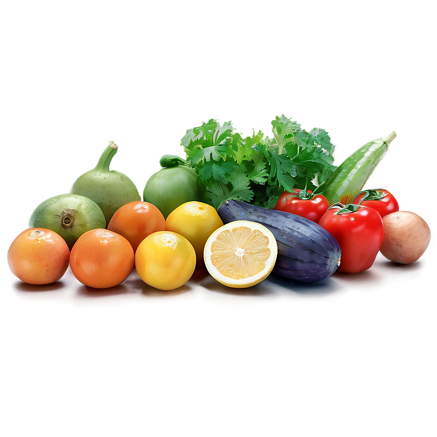 Mixed Fruits Vegetables Png 06252024 PNG