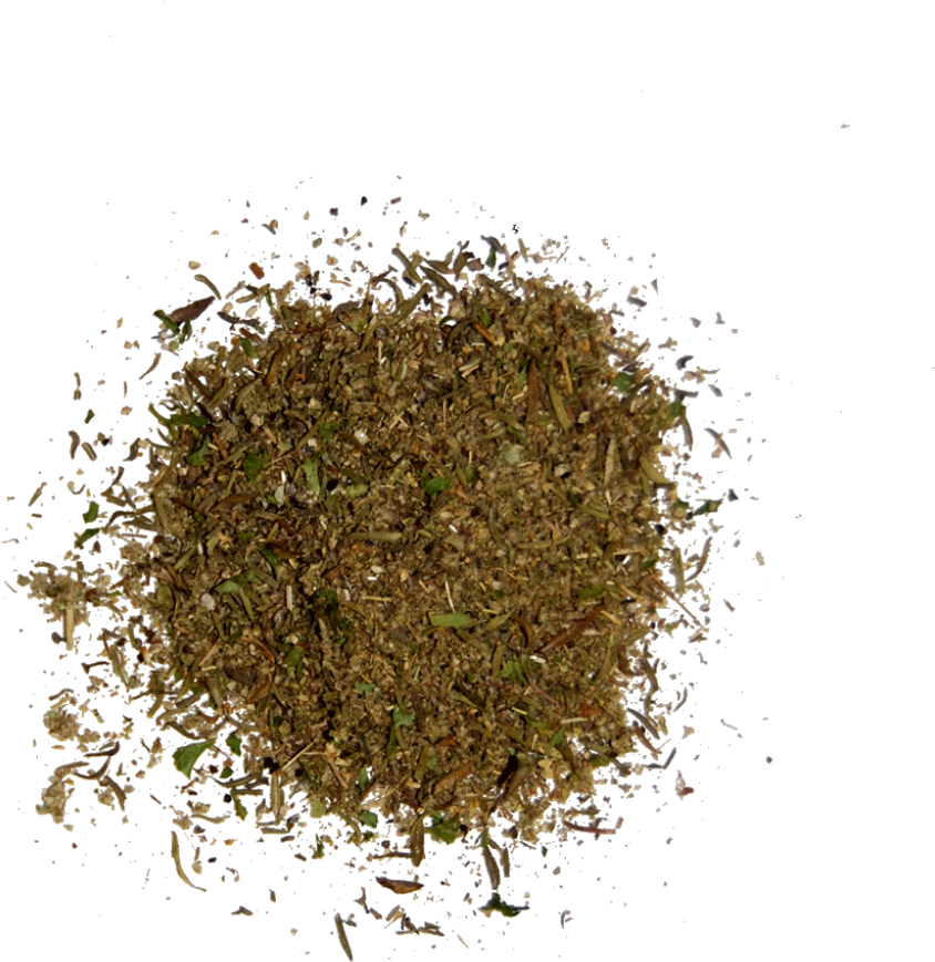 Mixed Herbs Spice Blend Top View PNG
