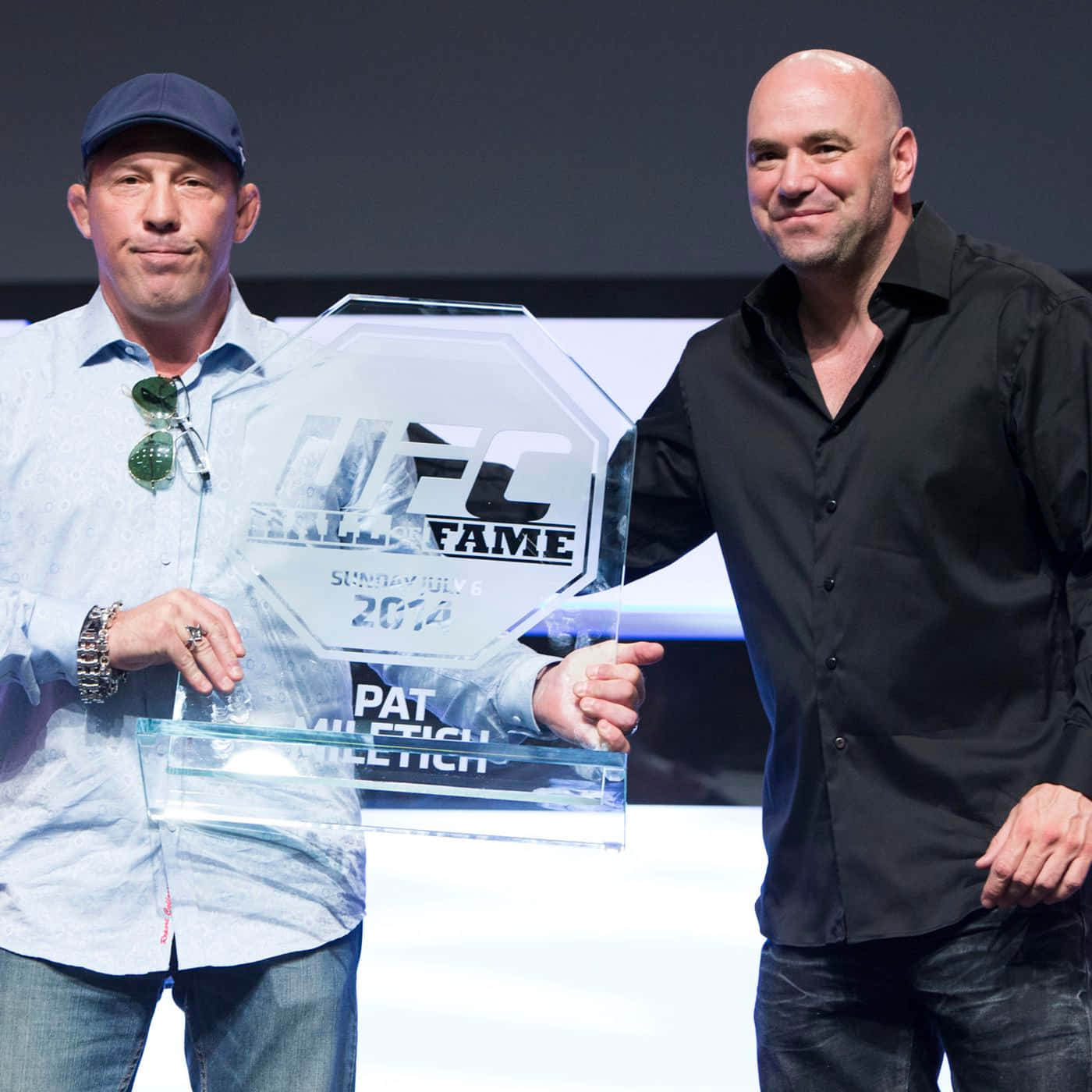 Mixed Martial Artist Pat Miletich With Dana White Wallpaper