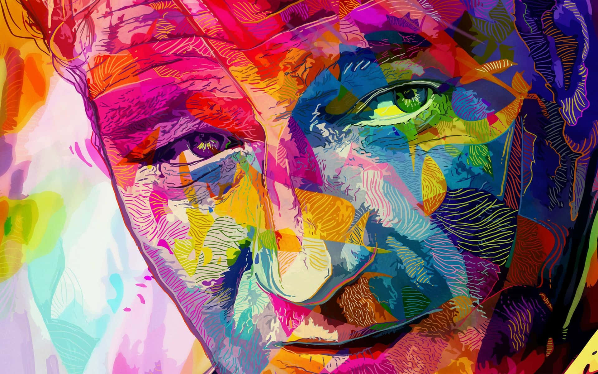 Obrade Arte Multicolor Con Una Mezcla Ecléctica De Elementos. Fondo de pantalla