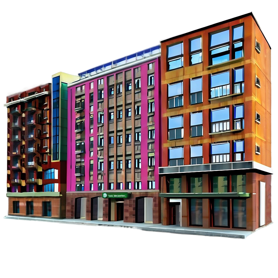 Mixed-use Buildings Composition Png Lll82 PNG