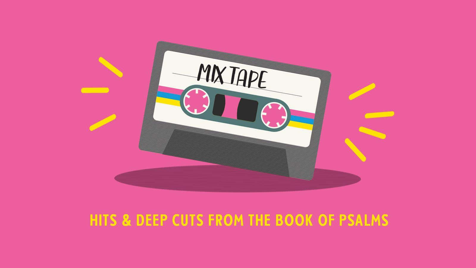 Add a touch of vintage swag to your home with this modern mixtape wallpaper!